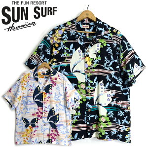 󥵡 SunSurf [SS39027] 2023ǯǥ Ⱦµ ϥ RAYON HAWAIIAN SHIRT 