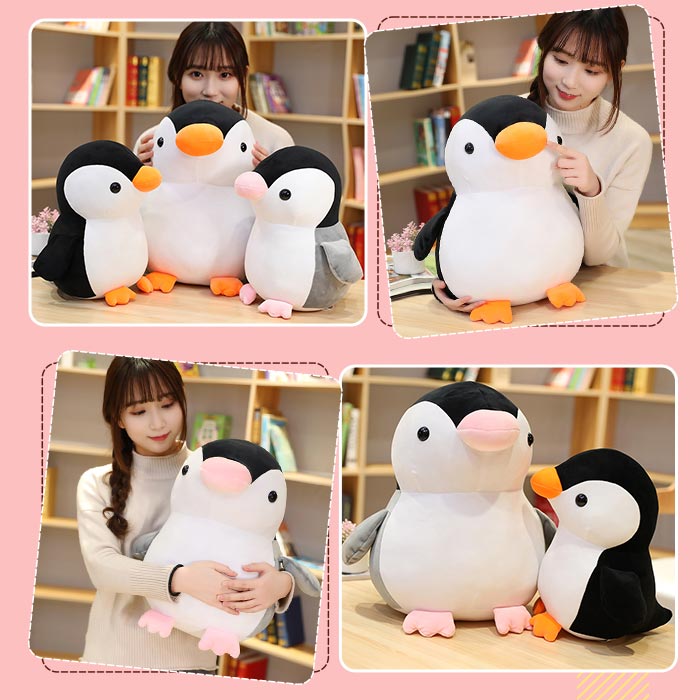 ペンギン　ぬいぐるみ 可愛い動物　ふわふわ インテリア グッズ おもちゃ 雑貨　プレゼント ホワイトデー 海洋生物 彼女 リアル　お誕生日 子供 ギフト 45cmの商品画像 2
