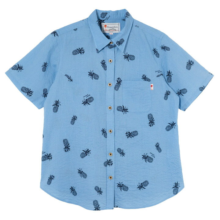 かりゆしウェア レディースレギュラーシャツ（027）全3色 半袖 LIGHT BLUE/JL0102736