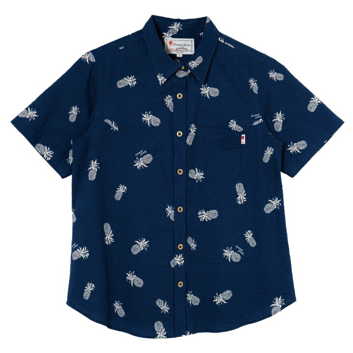 Rakuten - かりゆしウェア レディースレギュラーシャツ（027）全3色 半袖 NAVY/JL0102736