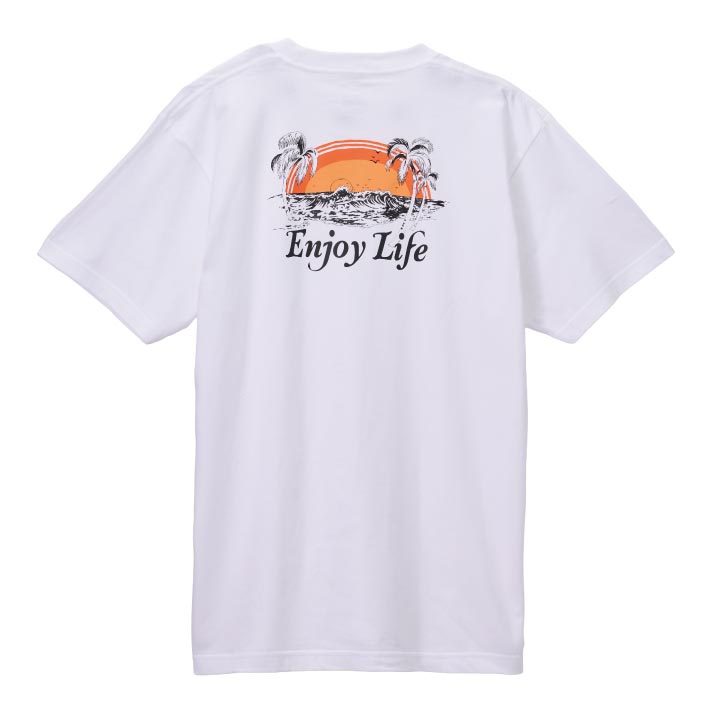 Rakuten - オリジナルTシャツ(EnjoyLife) 半袖 WHITE/JU1100135