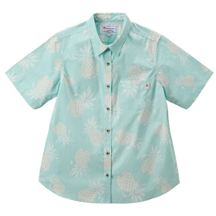 Rakuten - かりゆしウェア レディースレギュラーカラーシャツ 全4色 半袖 Light Blue/JL0104338LBL