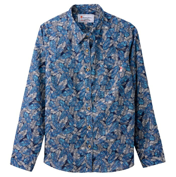 Rakuten - かりゆしウェア レディースレギュラーシャツ BLUE/JL0506037
