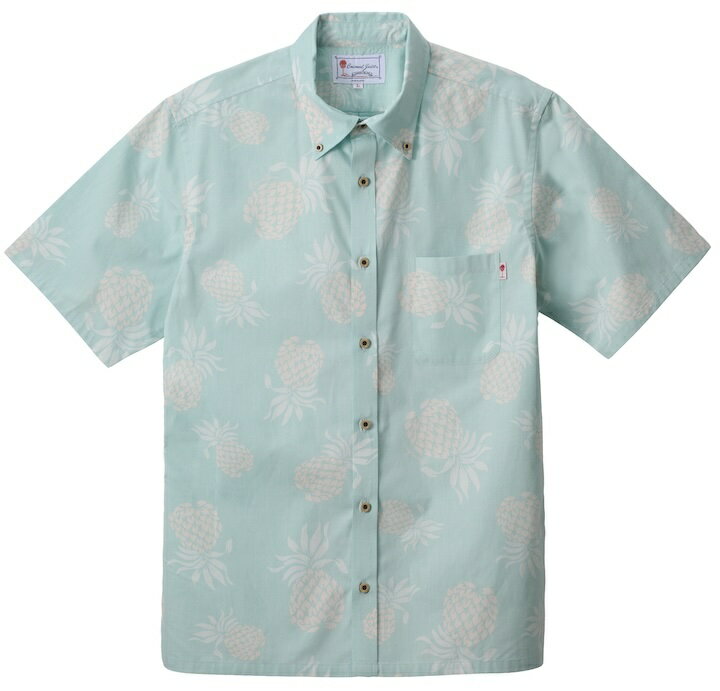 Rakuten - かりゆしウェア メンズボタンダウンシャツ 全4色 半袖 LIGHT BLUE/JM0204338LBL