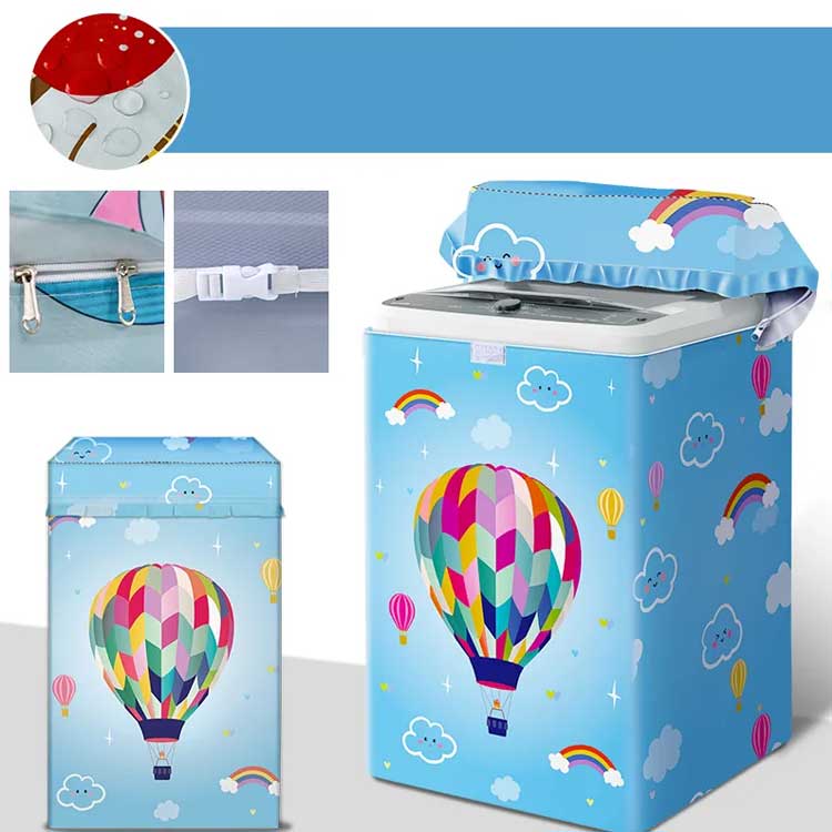 送料無料 洗濯機カバー 洗濯機すっぽりカバー 全自動洗濯機のカバー 厚手 屋外 洗濯機カバー 送料無料 ファスナー付き オックスフォード 汚れ防止 紫外線 柄 ウサギ 豚 熱気球 防水 防塵 防湿 紫外線遮断 日焼け止め 光耐久 過熱保護