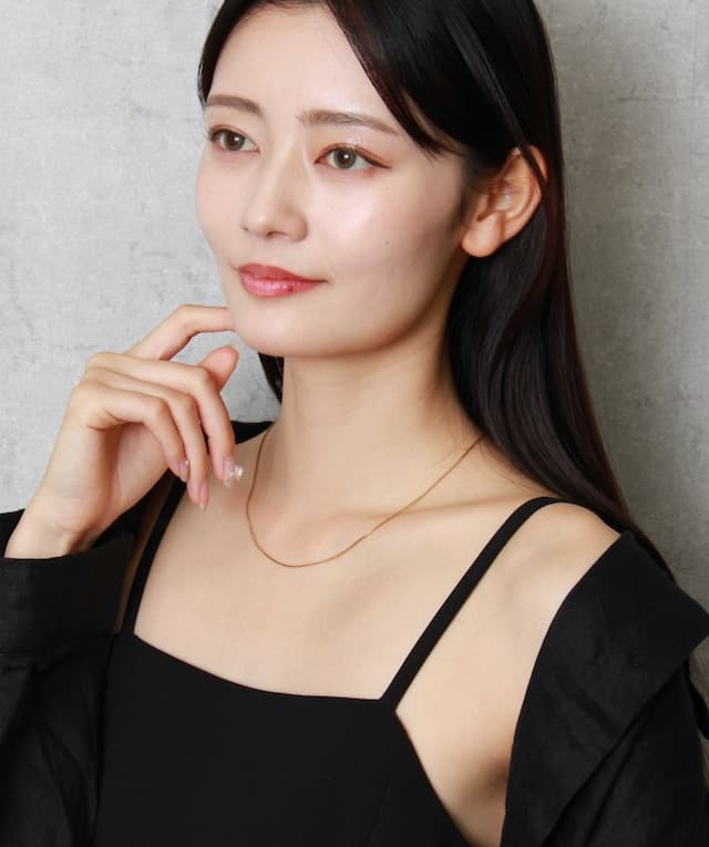 2colors/金属アレルギー対応 0.9mm スネークチェーンネックレス / ステンレス CHNE0029