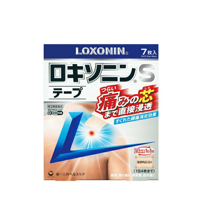 【第2類医薬品】ロキソニンSテープ　7枚入(7枚×1袋)　※セルフメディケーション税制対象商品※お取り寄せ..