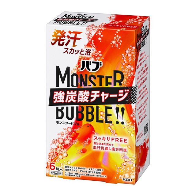 Rakuten - 花王　バブ　モンスターバブル　スッキリFREE【医薬部外品】6錠入※お取り寄せ商品　キャンセル不可メーカー欠品になる場合がございます。