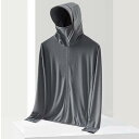 2枚セット! 接触冷感 長袖 UVパーカー メンズ UVカット パーカー ラッシュガード アウター ジップアップパーカー 指穴 つば 大きいサイズ ライトアウタ...