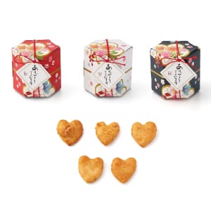 【4日20時～ポイント10倍】 はないちこづつ ハートせんべい 1個 単品 20個から受付 プチギフト 【CIH】 結婚式 和 退職 可愛い 和菓子 鯛 たい 和菓子 挨拶 和装 粗品 イベント ノベルティ 祝賀会 令和4年 キラットのサムネイル
