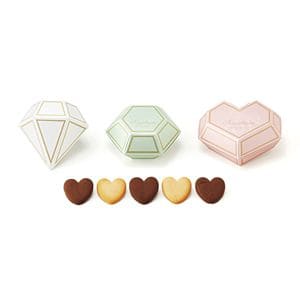 ジュエルボックス(ハートクッキー) 1個【単品】【20個から受付】プチギフト 結婚式 退職 敬老会 敬老の日 可愛い ホワイトデー 景品 卒業 卒園 200円以下 名入れ 内祝 送賓 お見送り お礼 お返し 送料無料 キラット