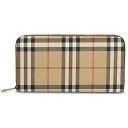 バーバリー ロンドン Burberry 財布 メンズ レディース 長財布 チェック柄 ラウンドファスナー 【送料無料】 ブランド バーバリー正規品販売店 直営ア...