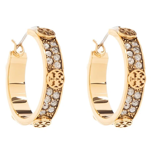 Rakuten - トリーバーチ Tory Burch ピアス レディース イヤリング フープピアス アクセサリー ジュエリー ロゴ 【送料無料】 ブランド トリーバーチ正規品販売店 直営アウトレット店より直輸入
