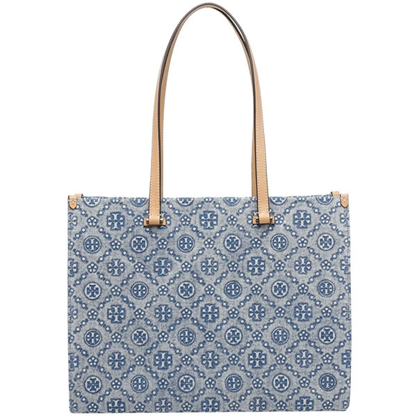 樂天商城 - トリーバーチ Tory Burch バッグ レディース トートバッグ トート デニムキャンバス ロゴ モノグラム シグネチャー かばん 鞄 【送料無料】 ブランド トリーバーチ正規品販売店 直営アウトレット店より直輸入