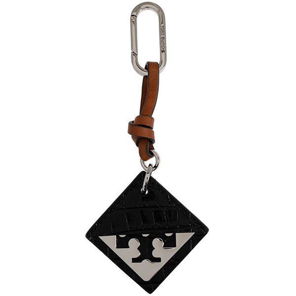 樂天商城 - トリーバーチ Tory Burch キーホルダー レディース バッグチャーム キーリング クロコ調レザー ロゴ 【送料無料】 ブランド トリーバーチ正規品販売店 直営アウトレット店より直輸入