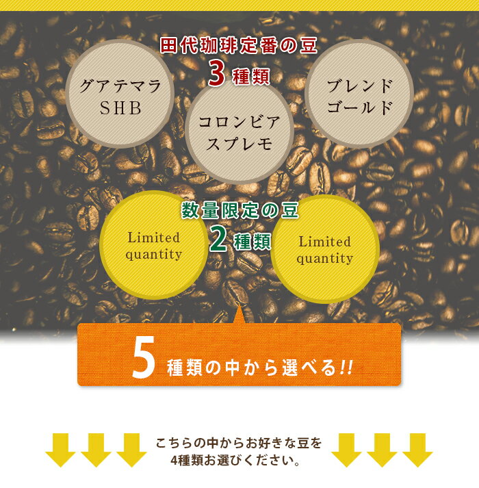 コーヒー豆 コーヒー 珈琲豆 珈琲 2kg 自家焙煎 飲み比べ ｜【 送料無料 】お好きなコーヒーが選べる焙煎発送セット500g×4パック | 送料無料 焙煎したて