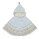 cofucu コフク オーガニックコットン ジャガードマント | 日本製 ポンチョ ベビー服 出産祝い 出産 ギフト オーガニック コットン 男の子 女の子