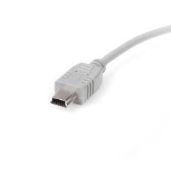 StarTech.com USBケーブル/A - Mini-B/3m/USB 2.0/480Mbps/オス・オス/GY(USB2HABM10) 取り寄せ商品