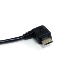 コンプモト 楽天市場店のStarTech.com Micro USBケーブル 91cm Type-A(オス) - Micro-B/L型右向き(オス)(UUSBHAUB3RA) 取り寄せ商品｜アングル2