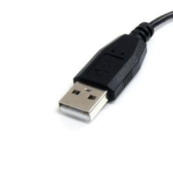コンプモト 楽天市場店のStarTech.com USBマイクロB ケーブル 30cm Type-A(オス) - 左向きL型Micro-B(オス)(UUSBHAUB1LA) 取り寄せ商品｜アングル3