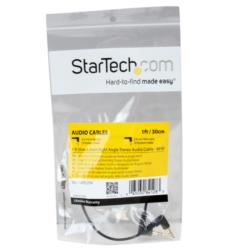 StarTech.com オーディオケーブル/3極ステレオミニ/30cm/両側L型/ブラック(MU1MMS2RA) 目安在庫=○ compmoto-r-12600743 コンプモト 楽天市場店 サンプル画像3
