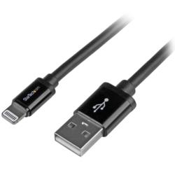 コンプモト　楽天市場店のStarTech.com Lightningケーブル/USB-A/2m/480Mbps/Apple MFi認証/ブラック(USBLT2MB) 目安在庫=△｜アングル2