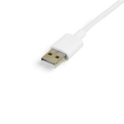 コンプモト　楽天市場店のStarTech.com LTUB1MWH Apple Lightning/ Micro USB - USB ケーブル 1m ホワイト 取り寄せ商品｜アングル3