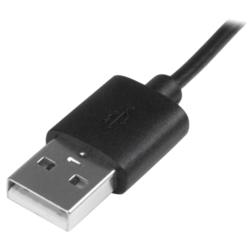 StarTech.com USBマイクロB ケーブル 1m 充電お知らせLEDライト オス/オス(USBAUBL1M) 取り寄せ商品