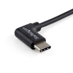 StarTech.com USBケーブル/A-C/1m/USB 2.0/480Mbps/片側L型/オス・オス/BK(USB2AC1MR) 目安在庫=○