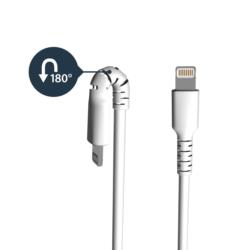StarTech.com Lightningケーブル/USB-A/1m/高耐久アラミド/MFi認証/ホワイト(RUSBLTMM1M) 目安在庫=○
