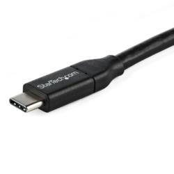 StarTech.com USBケーブル/C-C/1m/USB 2.0/480Mbps/5A/オス・オス/BK(USB2C5C1M) 目安在庫=○