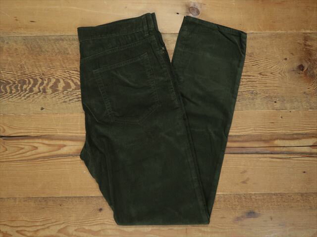 J CREW STRAIGHT-FIT FLEX CORD PANTS [DARK MOSS] / ジェイクルー ストレイト フィット リラックス コーディロイ パンツ