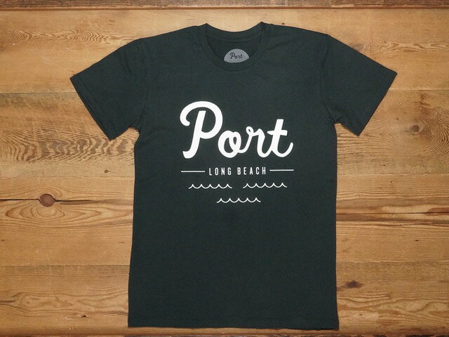 PORT LONG BEACH LOGO T-SHIRTS [GREEN] / ポート ロング ビーチ ロゴ Tシャツ メンズ 半袖