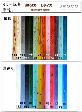 【木材・壁材・床材】【サネ有り】UROCO Lサイズ 焼杉/浮造り 25色から1色/枚数選択 【法人のみ販売】フローリング 木製 アンティーク 内装化粧パネル 無垢材 床板 天然木 家具 レトロ ダイニングテーブル インテリア モダン 壁紙02P02Mar14