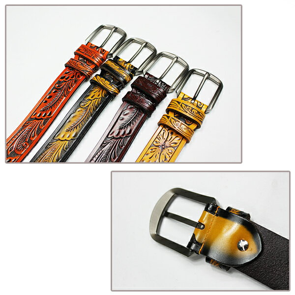 ベルト メンズ カービング 職人 ハンドメイド 本革 牛革 皮 レザー バックル ビジネス お洒落 紳士用 大きい 長い ビッグサイズ対応 高級 激安 ギフト プレゼント バレンタイン osk格安通販　バレンタイン　人気　ランキング
