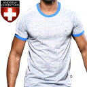 Tシャツ メンズ 半袖 アメカジ メンズファッション メンズアパレル スポーツウェア トレーニングウェア ジムウェア Andrew Christian アンドリュークリスチャン アンクリAthletic Burnout Raglan(10320)