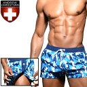 Yj Cp uh V[g gNX^Cv j Andrew Christian Ah[NX` XCV[c Blue Camo Snap (7914)