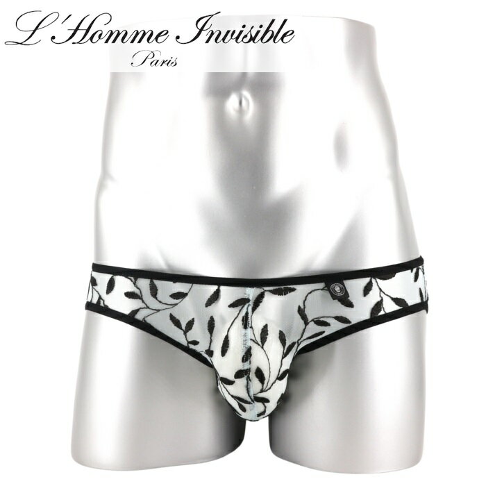 L'HOMME INVISIBLE ブリーフ メンズブリーフ メッシュ シースルー メンズローライズブリーフ ブリーフパンツ メンズ下着 メンズビキニ ロームアンヴィジーブル L'Homme Invisible Olivier レース メッシュ ビキニブリーフ(my44-ivy-021)[M便 1/3]