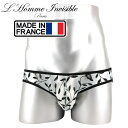 L'HOMME INVISIBLE ブリーフ メンズブリーフ メッシュ シースルー メンズローライズブリーフ ブリーフパンツ メンズ下着 メンズビキニ ロームアンヴィジーブル L'Homme Invisible Olivier レース メッシュ ビキニブリーフ(my44-ivy-021)[M便 1/3]