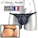 L'HOMME INVISIBLE 男性下着 Tバック 男性用Tバック 男性Gストリング G-string メンズTバック ロームアンヴィジーブル L'Homme Invisible POISON IVY Tバック(uw08-ivy-049)[M便 1/3]