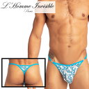 L'HOMME INVISIBLE 男性下着 Tバック 男性用Tバック 男性Gストリング G-string メンズTバック ロームアンヴィジーブル L'Homme Invisible La Côte Méditerranéenne Tバック(uw21x-med-021)[M便 1/3]