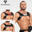 男性用ハーネス メンズ ボンテージ コスプレ ステージ パーティ Gogo 衣装 Maskulo マスクロARMORED ブルドッグハーネス(ma-hr200)