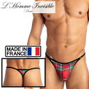 L'HOMME INVISIBLE 男性下着 Tバック 男性用Tバック 男性Gストリング G-string メンズTバック ロームアンヴィジーブル L'Homme Invisible Scott Tバック(my21x-eco-ec4)[M便 1/3]