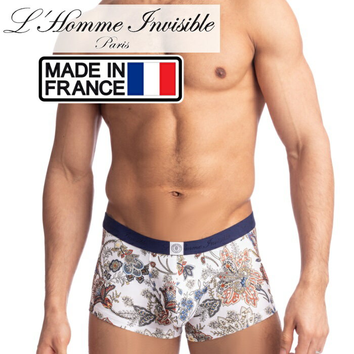 L'HOMME INVISIBLE ボクサーパンツ メンズ ローライズボクサー パンツ メンズインナー メンズ下着 ボクサーバンツ ブランド L'Homme Invisible ロームアンヴィジーブル Kakemono ボクサー (my39-kak-002)[M便 1/3]