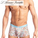 L'HOMME INVISIBLE ボクサーパンツ メンズ ローライズボクサー パンツ メンズインナー メンズ下着 ボクサーバンツ ブランド L'Homme Invisible ロームアンヴィジーブル Lit de Fleurs ボクサー (my39-ldf-021)[M便 1/3]