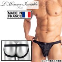 男性下着 ジョックストラップ ケツワレ ケツ割れ ロームアンヴィジーブル L 039 Homme Invisible Devore Tattoo ジョック (my45-dev-d11) M便 1/3