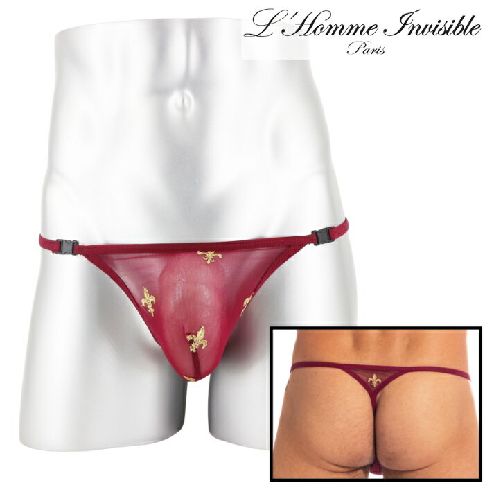 男性下着 Tバック 男性用Tバック 男性Gストリング G-string メンズTバック ロームアンヴィジーブル L'Homme Invisible Charlemagne Red Tバック (my83-clm-008)