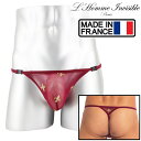 男性下着 Tバック 男性用Tバック 男性Gストリング G-string メンズTバック ロームアンヴィジーブル L'Homme Invisible Charlemagne Red Tバック (my83-clm-008)[M便 1/3]