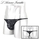 L'HOMME INVISIBLE 男性下着 Tバック 男性用Tバック 男性Gストリング G-string メンズTバック ロームアンヴィジーブル L'Homme Invisible ESTEVE Tバック(my83-est-001)[M便 1/3]