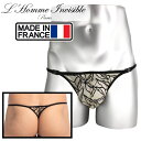 L'HOMME INVISIBLE 男性下着 Tバック 男性用Tバック 男性Gストリング G-string メンズTバック ロームアンヴィジーブル L'Homme Invisible Vespertine Tバック(uw08-ves-001)[M便 1/3]